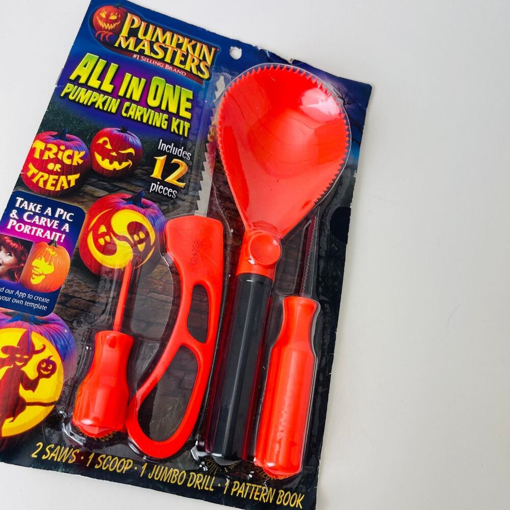 Pumpkin Masters All In One‎ Pumpkin Carving Kit Tools And Pattern Book Set - Picture 2 of 6